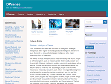 Tablet Screenshot of dpsense.com